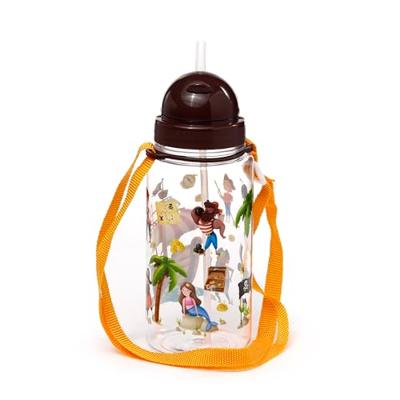 Ecozen Kinder Waterfles 450ml Flip Straw Jolly Rogers Piraat