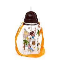 Ecozen Kinder Waterfles 450ml Flip Straw Jolly Rogers Piraat - thumbnail