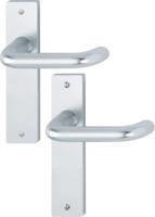 Hoppe kruk op schild vastdraaibaar - Paris - loop - deurdikte 40mm - F1 - thumbnail