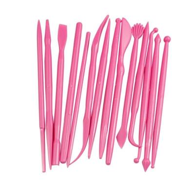 28 stuks mini fondant styling gravure groep tools cake gravure pen (roze)