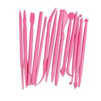 28 stuks mini fondant styling gravure groep tools cake gravure pen (roze) - thumbnail