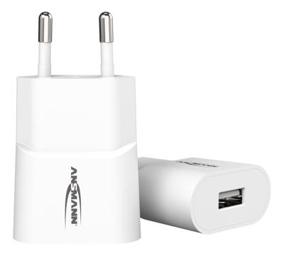 Ansmann HomeCharger HC105 USB-oplader 5 W 1x USB-A Smart IC Wit Binnen Overstroombeveiliging Ansmann HomeCharger HC105 USB-oplader 5 W 1x USB-A Smart IC Wit Binnen Overstroombeveiliging