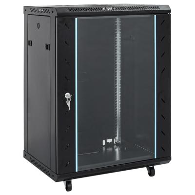 VidaXL Netwerkkast met draaiwieltjes 15u ip20 19" 53x40x80 cm