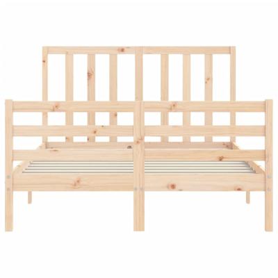 Bedframe zonder matras massief grenenhout 140x190 cm