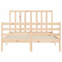 Bedframe zonder matras massief grenenhout 140x190 cm - thumbnail