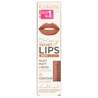 Eveline oh! my lips silky matt liquid lip kit nr. 12 praline eclair - thumbnail