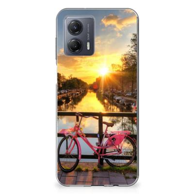 Motorola Moto G53 | Silliconen Back Cover | Amsterdamse Grachten Motorola Moto G53 | Silliconen Back Cover | Amsterdamse Grachten