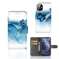 Apple iPhone 12 Mini | Telefoonhoesje | Met pasjeshouder | Vlinders - thumbnail