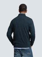 No- Excess Pullover Half Zip 2 Coloured Melange Trui 037 Navy - thumbnail