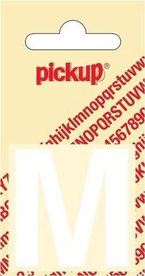 Plakletter Helvetica 40 mm Sticker witte letter m Pickup - Pickup Plakletter Helvetica 40 mm Sticker witte letter m Pickup - Pickup