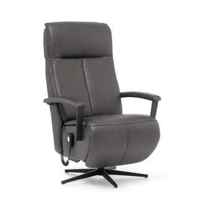 Sta-op Stoel J-106 Donkerblauw Leer