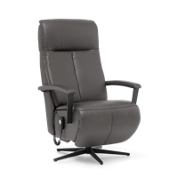 Sta-op Stoel J-106 Donkerblauw Leer - thumbnail