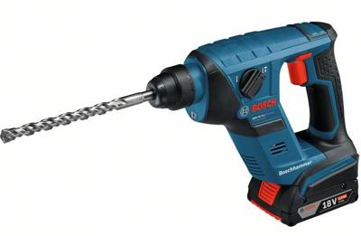 Bosch Blauw GBH18V-LI SDS plus boorhamer met 2 accu's in koffer