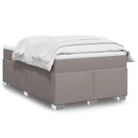 Boxspring met matras stof taupe 120x200 cm - thumbnail