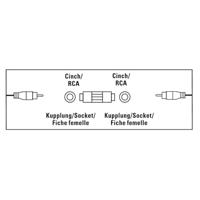 Hama Audio-adapter Cinch-koppeling - Cinch-koppeling - thumbnail