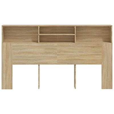 Hoofdbordkast 180x19x103,5 cm sonoma eikenkleurig