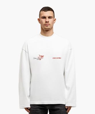 Jorcustom HeartAlwaysWins Longsleeve T-Shirt Heren Wit - Maat M - Kleur: Wit | Soccerfanshop