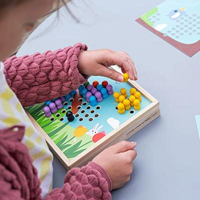 Bigjigs houten insteekmozaiek spel tuin
