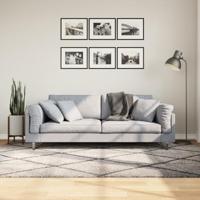 VidaXL Vloerkleed pamplona shaggy hoogpolig 160x230 cm beige antraciet - thumbnail