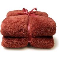 Unique Living Unique Living Plaid Teddy 150x200cm redwood - thumbnail