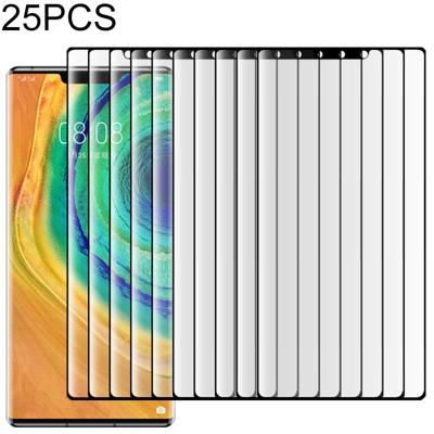 25 stuks volledige cover screen gebogen beschermer gehard glas film voor Huawei mate 30 Pro