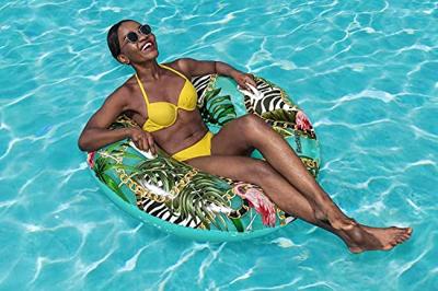 Bestway Opblaasbare drijver met handgrepen Fantasia Bloem D114 cm +12 Jaar Strand en Zwembad 36302