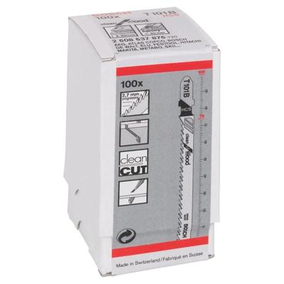 Bosch Accessoires Decoupeerzaagblad T 101 B Clean for Wood 100st - 2608637876