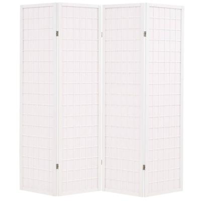 vidaXL Kamerscherm inklapbaar Japanse stijl 160x170 cm wit