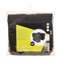 DRESCO luxe shopper dubbele fietstas 40 liter nylon zwart - thumbnail