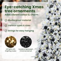 VidaXL Kunstmatige inklapbare kerstboom wit 150 cm pe en pvc - thumbnail