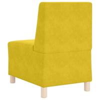 Fauteuil 55 cm fluweel geel - thumbnail