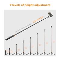 K&F Concept MS19 Selfie Stick Statief Magnetisch 162cm - thumbnail