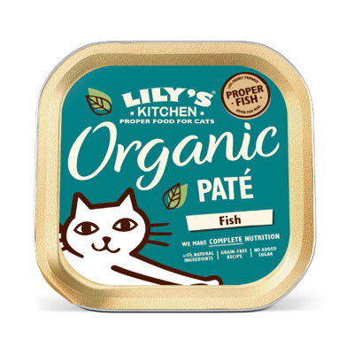 LILY'S KITCHEN CAT ORGANIC FISH PATE