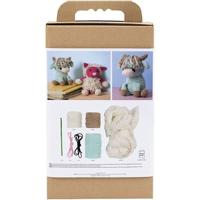 Creativ Company Hobbyset amigurumi, koe, beige, mint, 1 doos - thumbnail