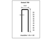 Dutack Niet serie 700 CRvs hars 50mm ds 10 duizend - 5056047 - thumbnail
