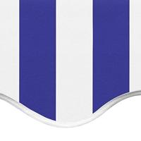 Vervangingsdoek voor luifel 4,5x3,5 m blauw en wit - thumbnail