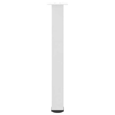 Console tafelpoten 4 st 72-74 cm staal wit