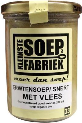 Kleinstesoepfabriek Erwtensoep/snert met vlees bio 400 Milliliter