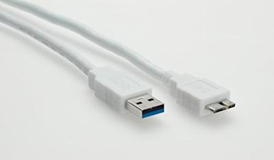 VALUE USB 3.2 Gen 1-kabel, A M - Micro B M, wit, 3 m VALUE USB 3.2 Gen 1-kabel, A M - Micro B M, wit, 3 m