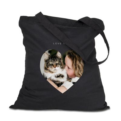 Tote bag bedrukken - Katoen - Zwart - 3 stuks Tote bag bedrukken - Katoen - Zwart - 3 stuks