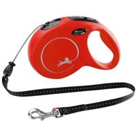 flexi Rollijn New Classic Cord Leash, rood, Maat: M 8m - thumbnail