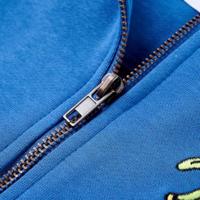 Kindervest met capuchon en rits 92 blauw - thumbnail