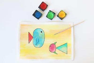 PRIMO waterverf, d 30 mm, diverse kleuren, 12 stuk/ 1 doos PRIMO waterverf, d 30 mm, diverse kleuren, 12 stuk/ 1 doos