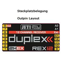 Jeti JDEX-RR12 80001240 Rex 12-kanaals ontvanger 2,4 GHz - thumbnail