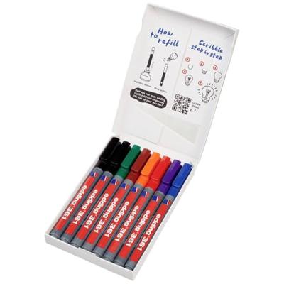 Edding 4-361-8-S2999 Whiteboardmarkerset Zwart, Rood, Blauw, Groen, Oranje, Bruin, Violet 8 stuk(s)