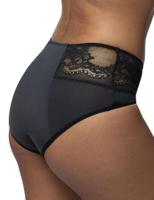 2-pack Menstruatie Midi Slip - Menstruatie ondergoed - Lace - Kanten incontinentie ondergoed - XXL - Zwart | Dames slip - Onderbroek - Ondergoed - - thumbnail