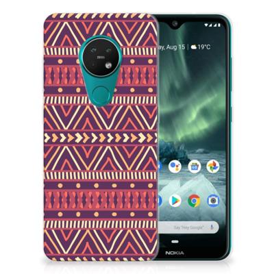 Nokia 7.2 | 6.2 TPU bumper Aztec Paars Nokia 7.2 | 6.2 TPU bumper Aztec Paars