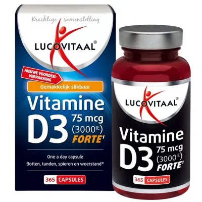 Lucovitaal Vitamine D3 75mcg Forte 365Capsules