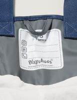 Playshoes regenbroek bretels katoen gevoerd Uni Donkergrijs Maat - thumbnail