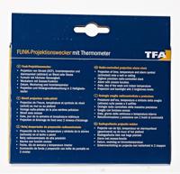 TFA Dostmann 60.5016.01 Wekker Zendergestuurd Digitaal Zwart - thumbnail